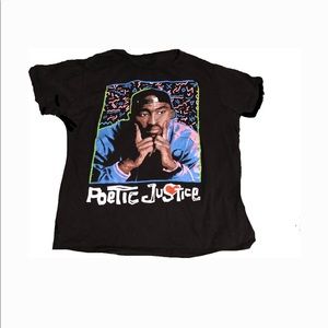 black Tupac tee